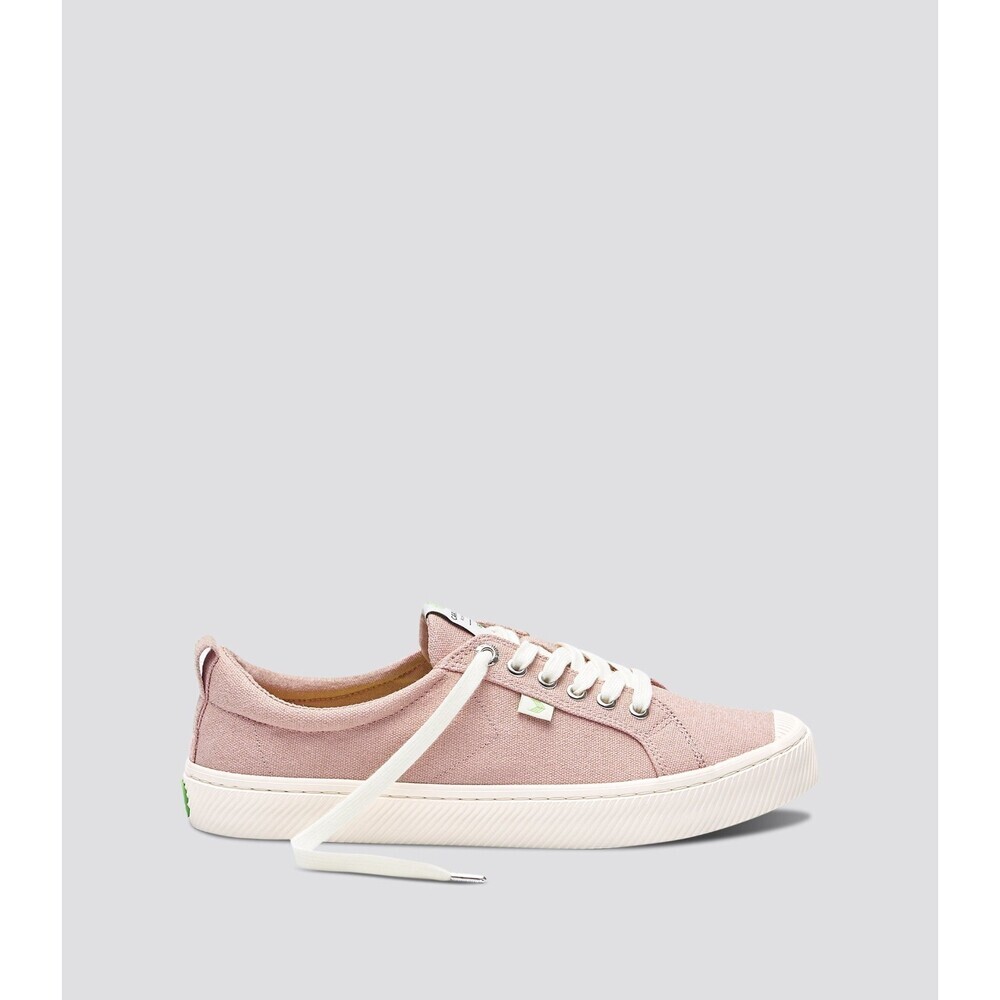 Cariuma Oca Low Sneakers Women's US 6.5 Rose Red Canvas Lifestyle Shoes GAL731